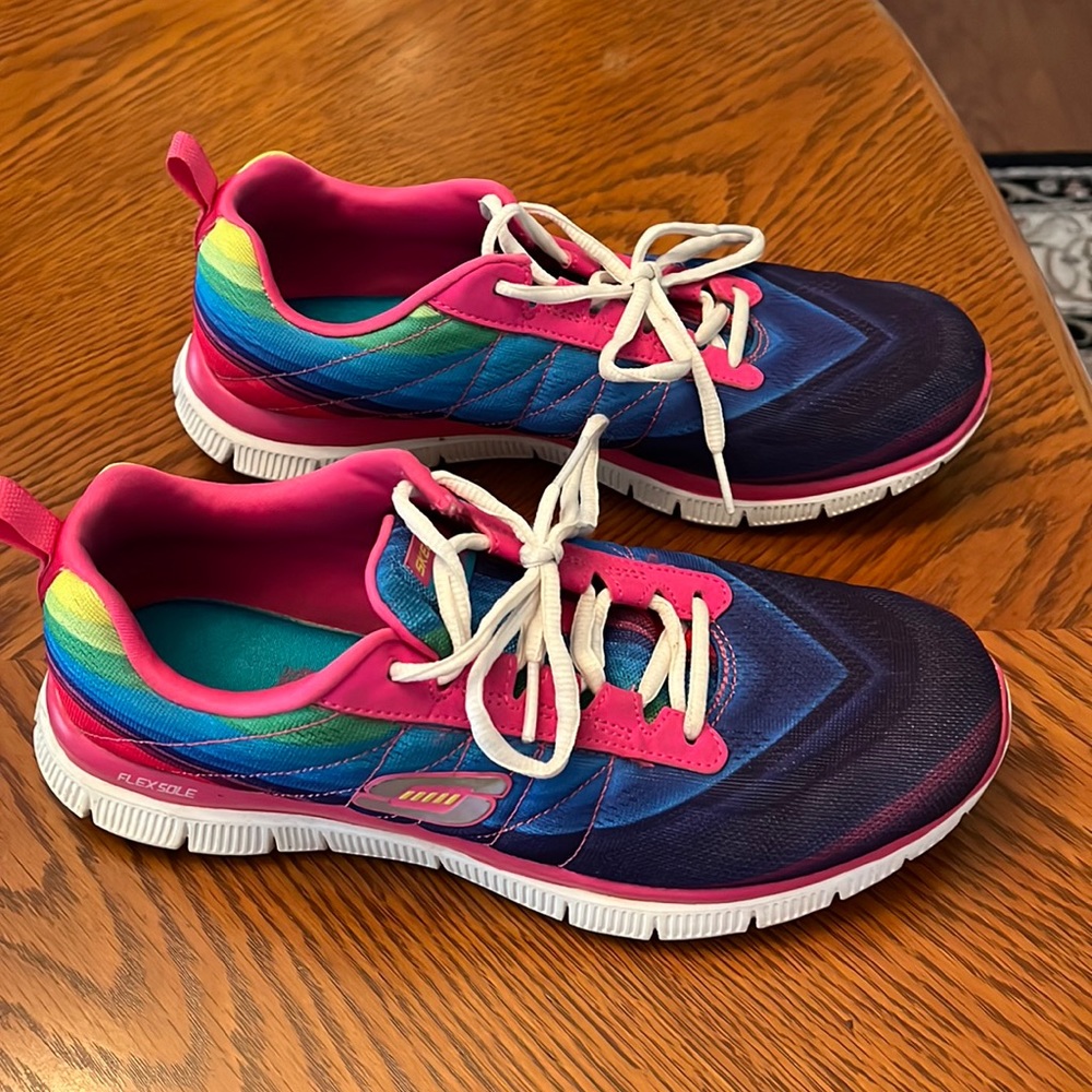 Sketchers rainbow sneakers